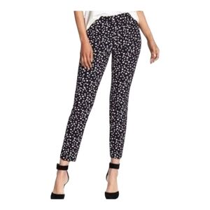 Adrianna Papell Women's Pants Black and White Size 12 Tapeted Leg to the ankle .